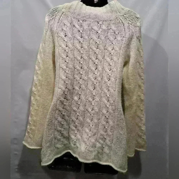 Cream Apt.9 Cable Knit Sweater - Picture 4 of 7